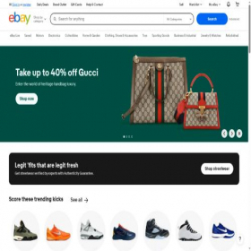 Скриншот главной страницы сайта ebay.com