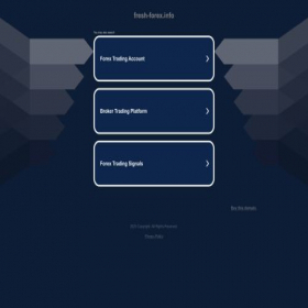 Скриншот главной страницы сайта fresh-forex.info