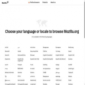 Скриншот главной страницы сайта mozilla.org