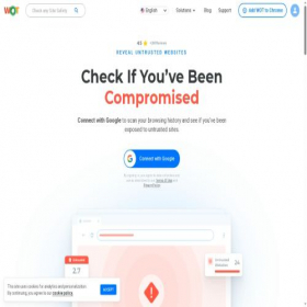 Скриншот главной страницы сайта mywot.com