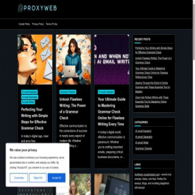 Скриншот главной страницы сайта proxy-web.info