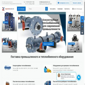 Скриншот главной страницы сайта teploobmennic.kz