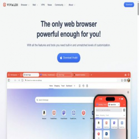 Скриншот главной страницы сайта vivaldi.com